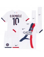 Paris Saint-Germain Ousmane Dembele #10 Venkovní dres pro děti 2024-25 Krátký Rukáv (+ trenýrky)